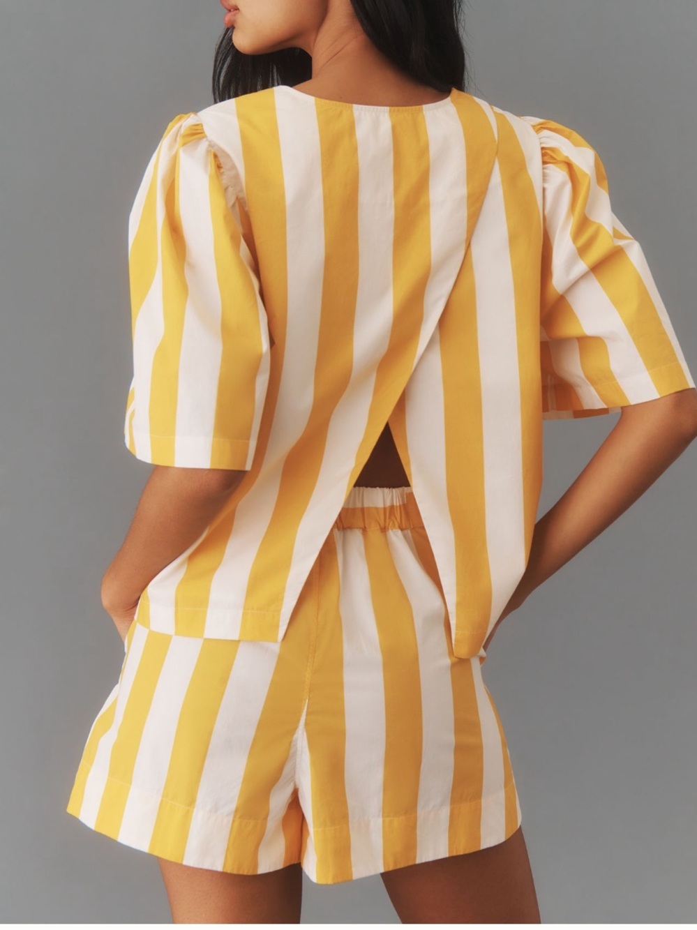 RHODE Westin Top Tangerine Cabana Stripe Size Small Anthropologie - Picture 10 of 11